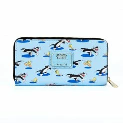 Lounge Fly Looney Tunes - Tweety & Sylvester AOP Loungefly Zip Purse Bags & Wallets