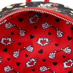 Lounge Fly Bags & Wallets Mickey Mouse - Mickey & Minnie Heart Hands Loungefly Mini Backpack