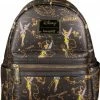 Lounge Fly Bags & Wallets Peter Pan - Tinker Bell Gold Print US Exclusive Loungefly Backpack
