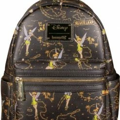 Lounge Fly Bags & Wallets Peter Pan - Tinker Bell Gold Print US Exclusive Loungefly Backpack