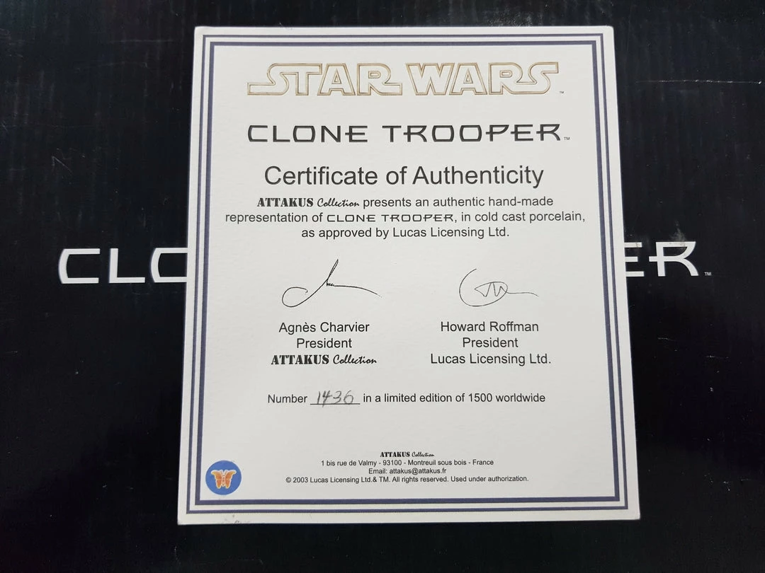 Callan Souter Star Wars Clone Trooper Attakus Limited Edition 15" Statue 2 Callan Souter Star Wars Clone Trooper Attakus Limited Edition 15" Statue