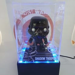 Mat Rolfe Star Wars - Shadow Trooper (CUSTOM) With LED Lightup SDCC 2011 Engraved Perspex Light Pop Box Rare Collectables