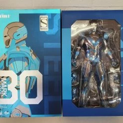 Elijah Franco Rare Collectables IRON MAN 3 BLUE STEEL (MARK XXX) 1/6TH SCALE COLLECTABLE HOT TOY FIGURINE