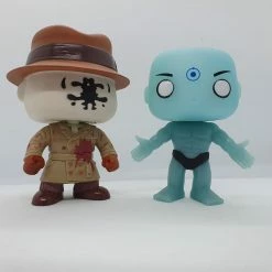 Allarna S Discounted Rare Collectables Watchmen - Dr Manhattan (GITD) & Rorschach (SDCC 2013 Bloody) Out Of Box Pop! Vinyl Set