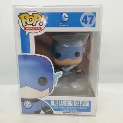 Grant Sachman Flash - Blue Lantern Flash Metallic Pop Vinyl Rare Pop Vinyl Figurines