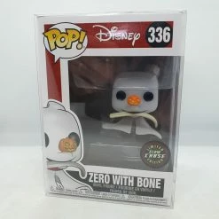Grant Sachman Rare Pop Vinyl Figurines Disney - Zero With Bone GITD Chase Pop Vinyl
