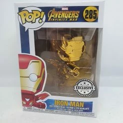 FanBase Collectables Rare Pop Vinyl Figurines Avengers Infinity War - Iron Man Gold Chrome Pop! Vinyl