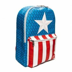 Lounge Fly Captain America - Costume Loungefly Exclusive Mini Backpack With Pin
