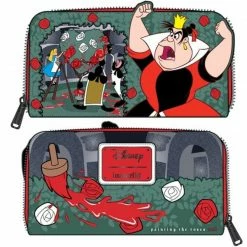 Lounge Fly Alice In Wonderland - Villains Scene Series Queen Of Hearts Loungefly Zip Purse