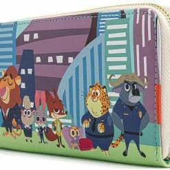 Lounge Fly Zootopia - Chibi Group Loungefly Zip Purse