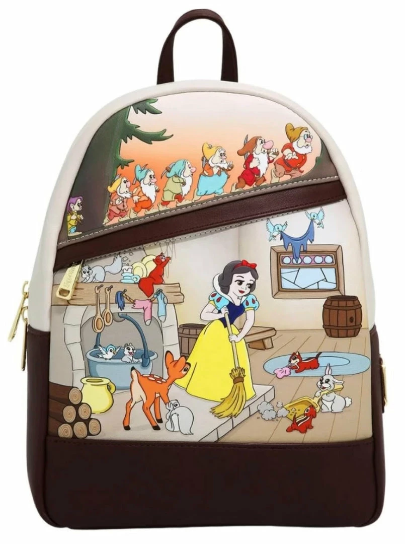 Lounge Fly Snow White And The Seven Dwarfs - Loungefly Multiscene Mini Backpack Bags & Wallets 1 Lounge Fly Snow White And The Seven Dwarfs - Loungefly Multiscene Mini Backpack Bags & Wallets