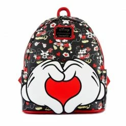 Lounge Fly Bags & Wallets Mickey Mouse - Mickey & Minnie Heart Hands Loungefly Mini Backpack