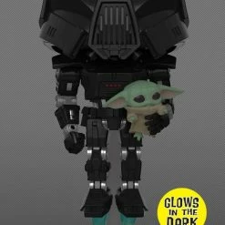 Funko Star Wars: The Mandalorian - Darktrooper & Child Glow US Exclusive Pop! Vinyl [RS]