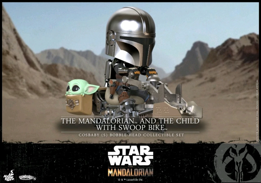Hot Toys Star Wars: The Mandalorian - Mandalorian & The Child On Swoop Bike Riding Cosbaby 1 Hot Toys Star Wars: The Mandalorian - Mandalorian & The Child On Swoop Bike Riding Cosbaby