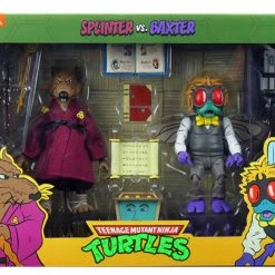Neca Figurines Teenage Mutant Ninja Turtles - Splinter & Baxter Stockman 7" Action Figure 2-pack