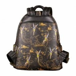 Lounge Fly Bags & Wallets Peter Pan - Tinker Bell Gold Print US Exclusive Loungefly Backpack