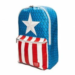 Lounge Fly Captain America - Costume Loungefly Exclusive Mini Backpack With Pin