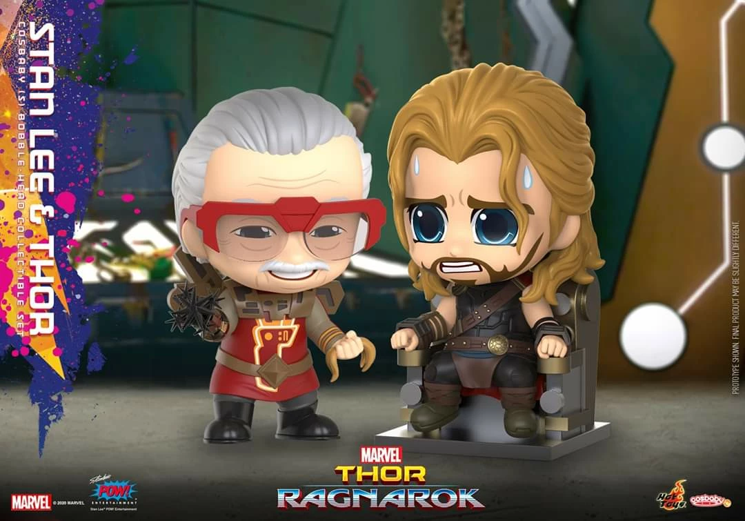 Hot Toys Thor 3: Ragnarok - Thor & Stan Lee Cosbaby 1 Hot Toys Thor 3: Ragnarok - Thor & Stan Lee Cosbaby