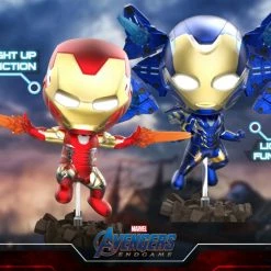 Hot Toys Avengers 4: Endgame - Iron Man Mark LXXXV & Rescue Light Up Cosbaby Set