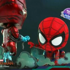 Hot Toys Figurines Spider-Man: Far From Home - Spider-Man & Iron Man Cosbaby Set
