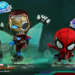 Hot Toys Figurines Spider-Man: Far From Home - Spider-Man & Iron Man Cosbaby Set