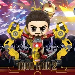 Hot Toys Figurines Iron Man 2 - Iron Man Mark IV With Suit-Up Gantry Cosbaby