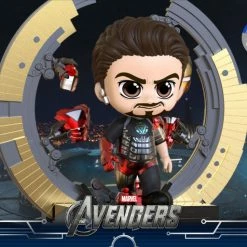 Hot Toys Figurines Avengers Movie - Iron Man Mark IV With Gantry Cosbaby