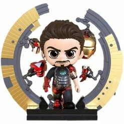 Hot Toys Figurines Avengers Movie - Iron Man Mark IV With Gantry Cosbaby