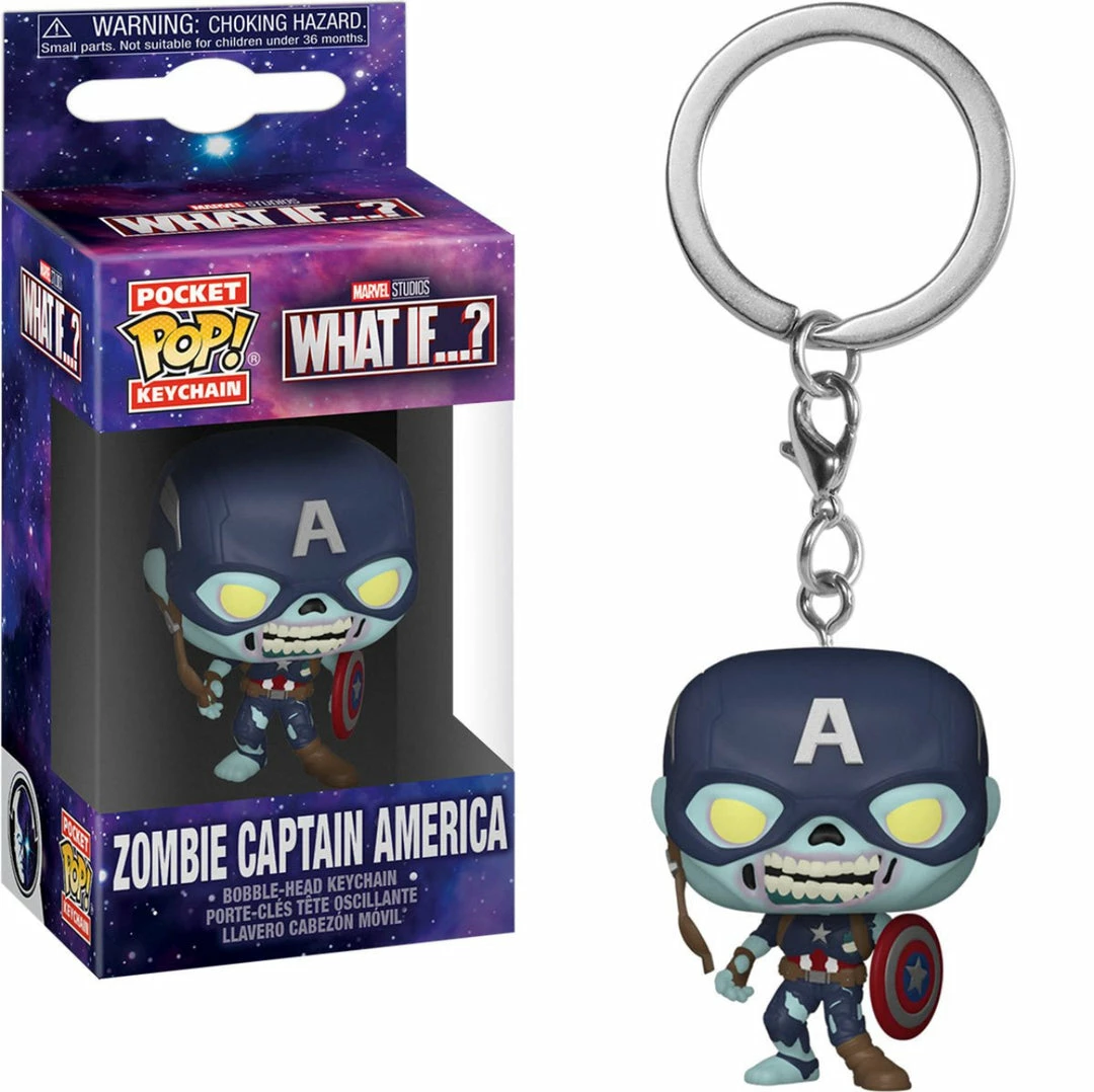 Funko What If - Zombie Captain America Pocket Pop! Keychain 1 Funko What If - Zombie Captain America Pocket Pop! Keychain