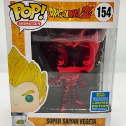 Ricky Belcher Rare Collectables Dragon Ball Z - Super Sayian Vegeta Red Chrome NYCC 2018 Exclusive Pop! Vinyl