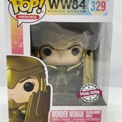 Madison King Wonder Woman: 1984 - Wonder Woman Gold Shield Pose US Exclusive Pop! Vinyl POP! Vinyls
