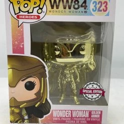 Madison King POP! Vinyls Wonder Woman: 1984 - Wonder Woman Power Pose Gold Chrome US Exclusive Pop! Vinyl