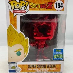 Luke Eather Dragon Ball Z - Super Saiyan Vegeta Red Chrome SDCC 2019 Exclusive Pop! Vinyl