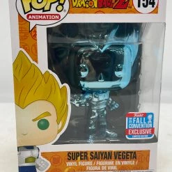 Luke Eather Rare Collectables Dragon Ball Z - Super Saiyan Vegeta Blue Chrome NYCC 2018 Exclusive Pop! Vinyl