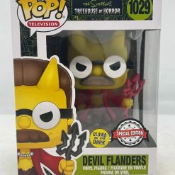 Troy Hamilton The Simpsons - Flanders Devil Glow US Exclusive Pop! Vinyl [RS]