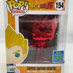 Troy Hamilton Rare Collectables Dragon Ball Z - Super Saiyan Vegeta Red Chrome SDCC 2019 Exclusive Pop! Vinyl