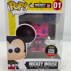 Troy Hamilton Mickey Mouse - Mickey 90th Anniversary (Pink & Purple) Funko Shop Exclusive Pop! Vinyl Rare Collectables