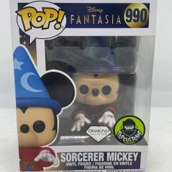 Troy Hamilton Fantasia - Sorcerer Mickey 80th Anniversary Diamond Glitter Popcultcha Exclusive Pop! Vinyl Rare Collectables