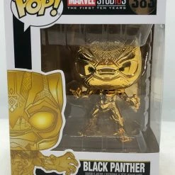 Mat Hatton Marvel - First 10 Year Black Panther Gold Chrome Pop! Vinyl Rare Collectables