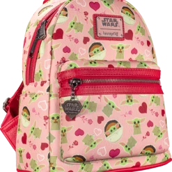 Lounge Fly Star Wars: The Mandalorian - Grogu Heart US Exclusive Loungefly Mini Backpack Bags & Wallets