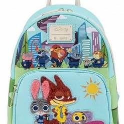 Lounge Fly Bags & Wallets Zootopia - Chibi Group Loungefly Mini Backpack