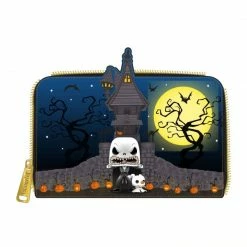 Lounge Fly Bags & Wallets The Nightmare Before Christmas - Jack Skellington House Pop! Glow Loungefly Zip Purse
