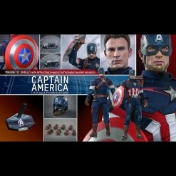 Elijah Franco Rare Collectables AVENGERS: AGE OF ULTRON CAPTAIN AMERICA 1/6TH SCALE COLLECTIBLE FIGURE COLLECTABLE HOT TOY FIGURINE
