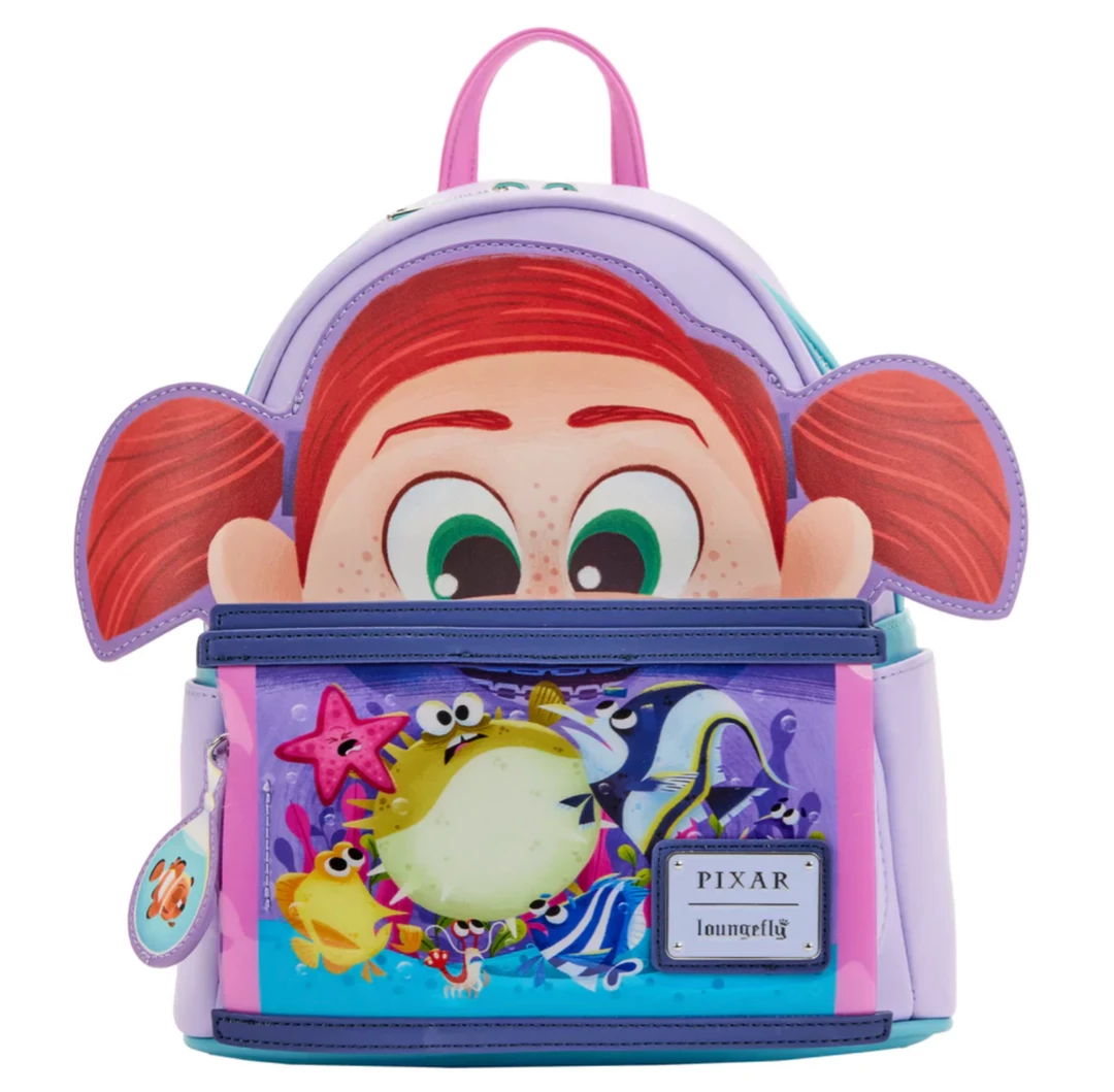Lounge Fly Finding Nemo - Darla Loungefly Mini Backpack 1 Lounge Fly Finding Nemo - Darla Loungefly Mini Backpack