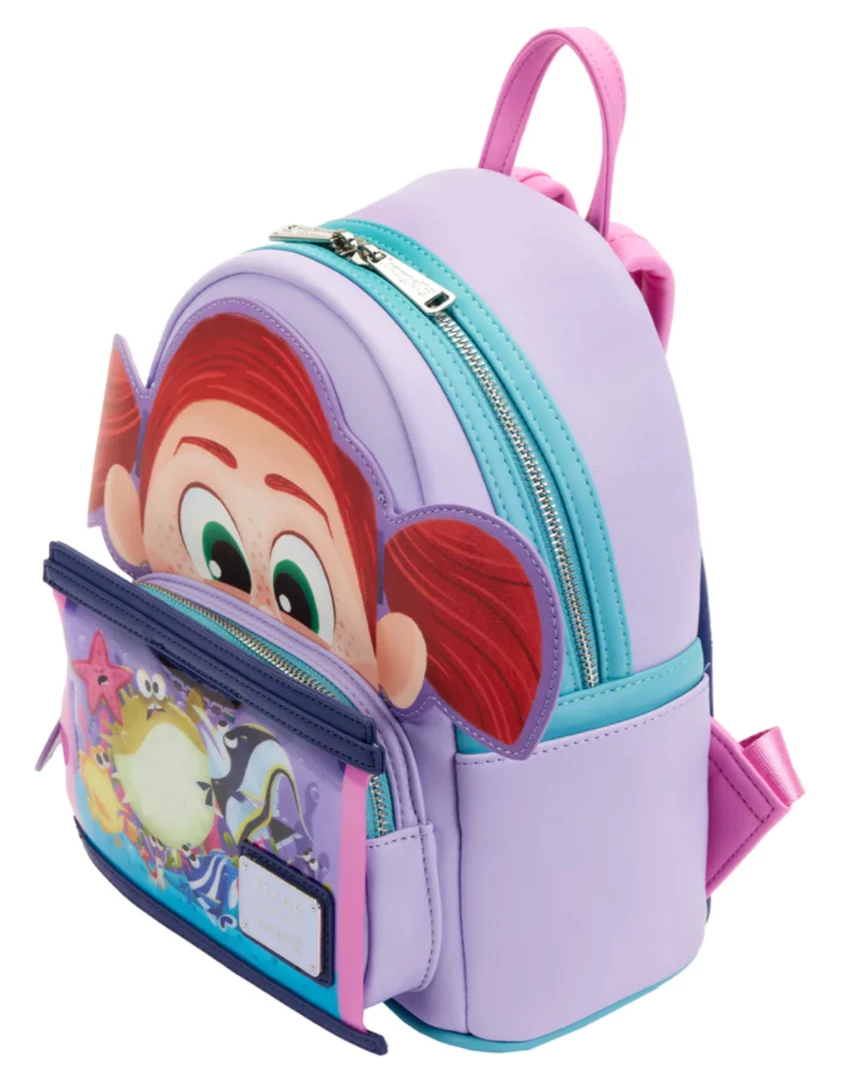 Lounge Fly Finding Nemo - Darla Loungefly Mini Backpack 2 Lounge Fly Finding Nemo - Darla Loungefly Mini Backpack