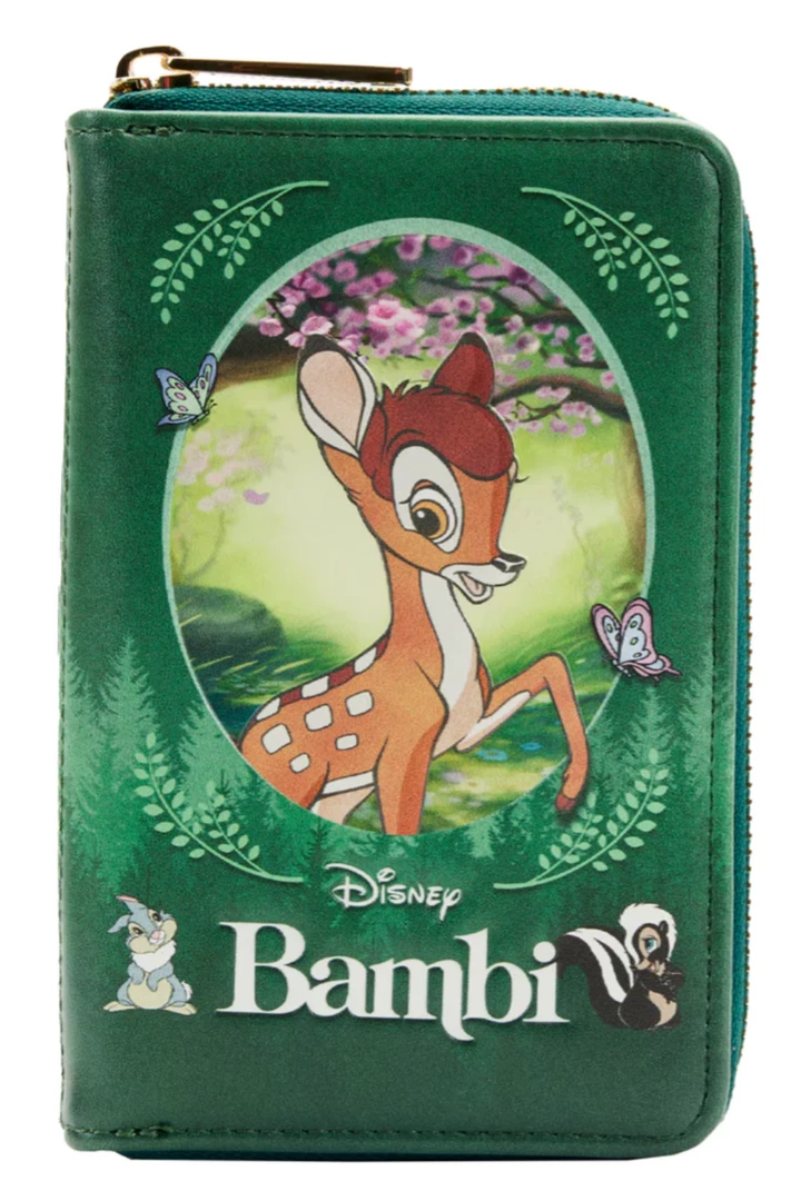 Lounge Fly Bags & Wallets Bambi - Classic Books Loungefly Zip Purse 1 Lounge Fly Bags & Wallets Bambi - Classic Books Loungefly Zip Purse