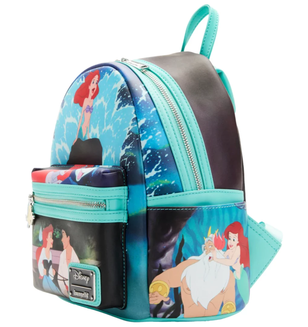 Lounge Fly Little Mermaid - Princess Scenes Loungefly Mini Backpack Bags & Wallets 2 Lounge Fly Little Mermaid - Princess Scenes Loungefly Mini Backpack Bags & Wallets