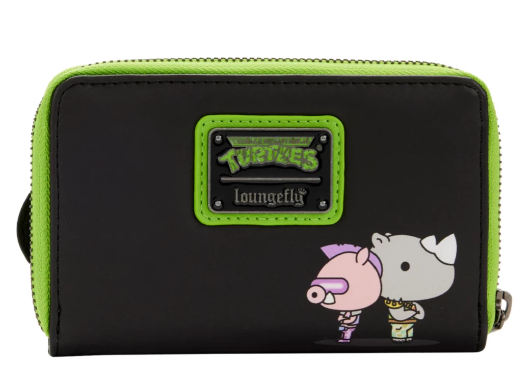 Lounge Fly TMNT - Sewer Cap Loungefly Zip Purse 4 Lounge Fly TMNT - Sewer Cap Loungefly Zip Purse
