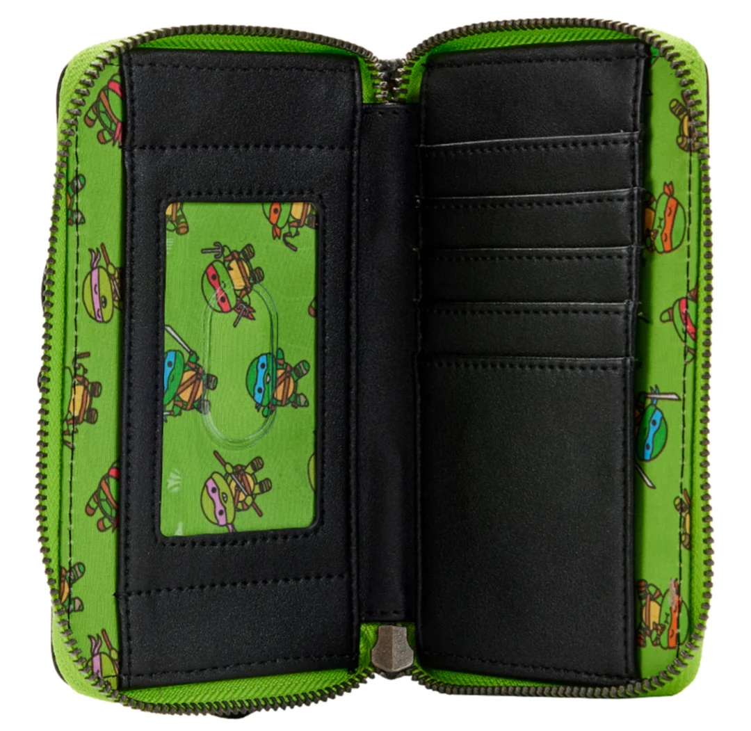 Lounge Fly TMNT - Sewer Cap Loungefly Zip Purse 3 Lounge Fly TMNT - Sewer Cap Loungefly Zip Purse