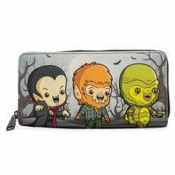 Lounge Fly Bags & Wallets Universal Monsters - Chibi Loungefly Zip Purse